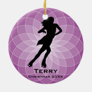 Personalized Ice Skating Ornament