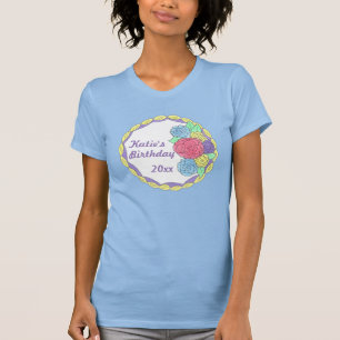 Personalized Icing Rose Cake Birthday Party Tee