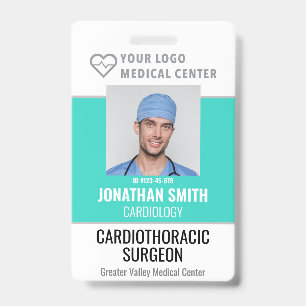 Personalized ID Badge Hospital Employee Name Tag