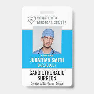 Personalized ID Badge Hospital Employee Name Tag