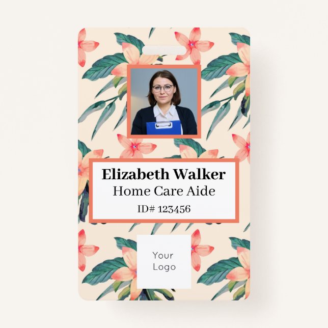 Personalized ID Photo Badge Double Sided (Front)