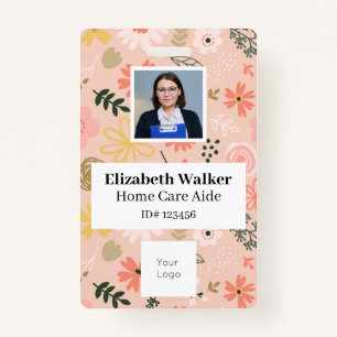 Personalized ID Photo Badge Double Sided