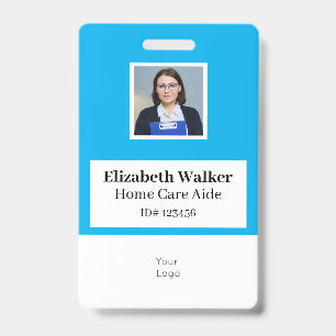 Personalized ID Photo Badge Double Sided