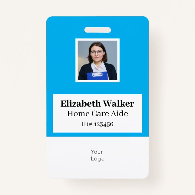 Personalized ID Photo Badge Double Sided (Front)