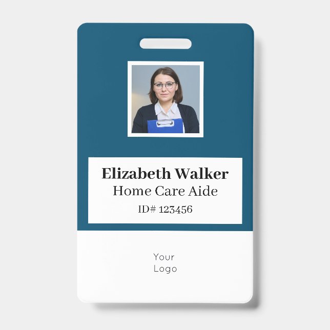 Personalized ID Photo Badge Double Sided (Front)