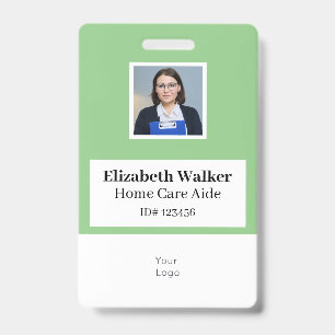 Personalized ID Photo Badge Double Sided