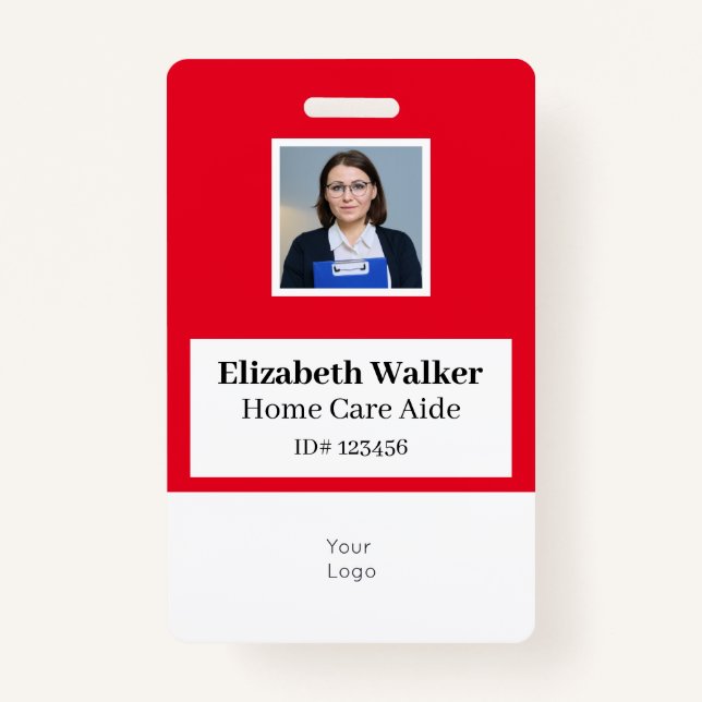 Personalized ID Photo Badge Double Sided (Front)