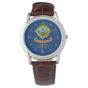 Personalized Idaho State Flag Design Watch