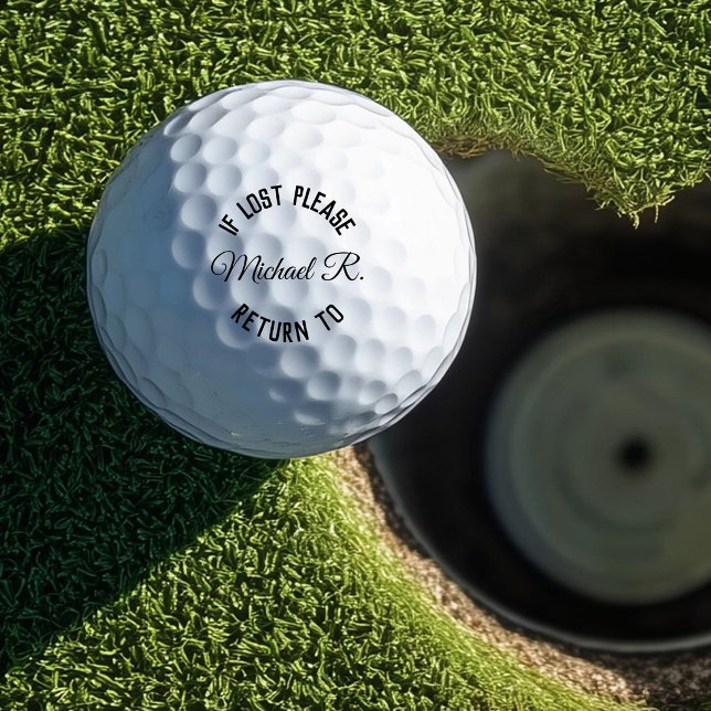 Personalized If Lost Please Return to Custom Golf Balls (Creator Uploaded)