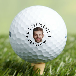 Personalized If Lost Please Return to Custom Photo Golf Balls