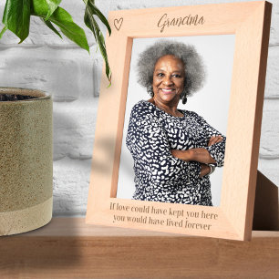 Personalized If Love Could Have Kept You Here Etched Frames