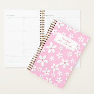 Personalized Illustrated 2026-2027 Floral Pink Planner