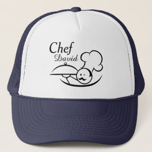 Personalized Illustrated Chef Trucker Hat