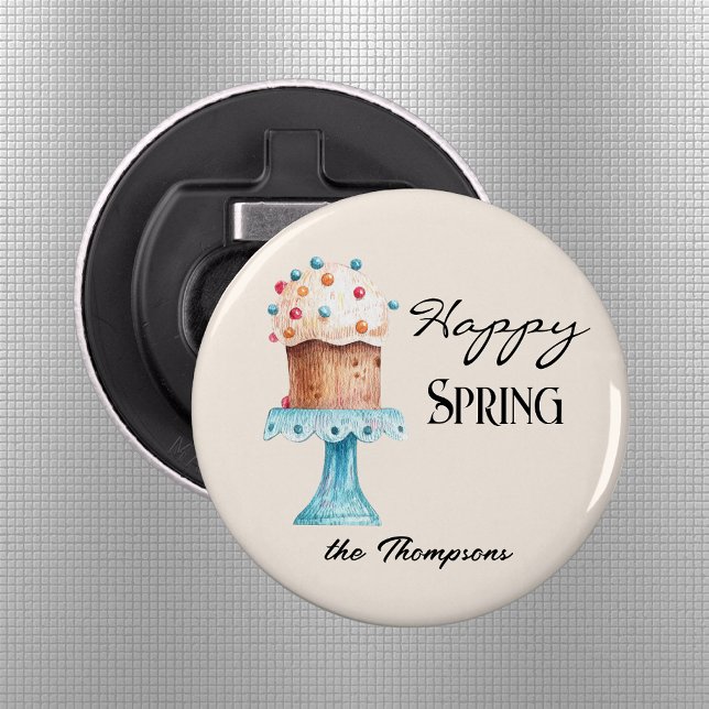 Personalized Illustrated Spring-Easter 2.25 Magnet Bottle Opener (Creator Uploaded)