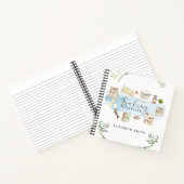 Personalized Illustrated Watercolor Baking Recipes Notebook (Inside)