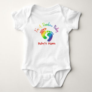 Personalized I'm A Rainbow Baby Bodysuit