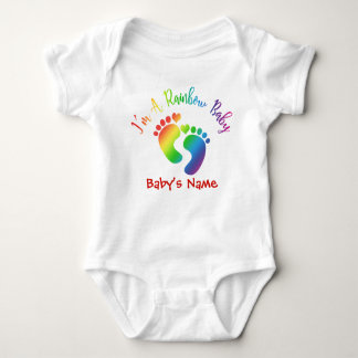 Personalized I'm A Rainbow Baby Bodysuit