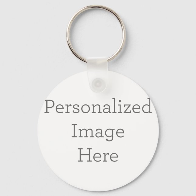Metal Circle Keychain, 5.08 cm (Front)
