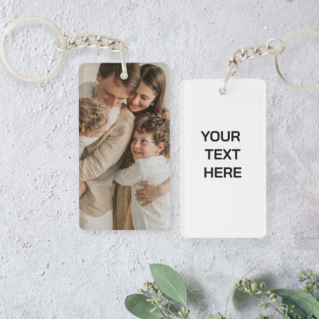 Personalized image keychain, Personalized text  (Créateur téléchargé)