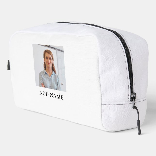 Personalized Image & Name Dopp Kit Stylish Travel (Right Corner)