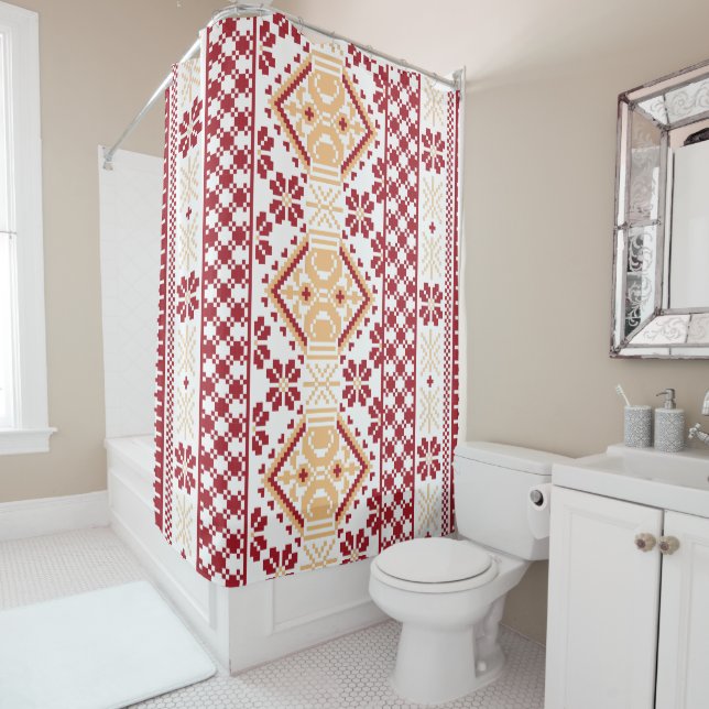 Personalized Image Shower Curtain (In Situ)