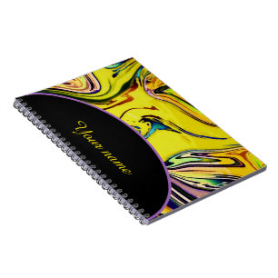Personalized Impressionist marble Notebook