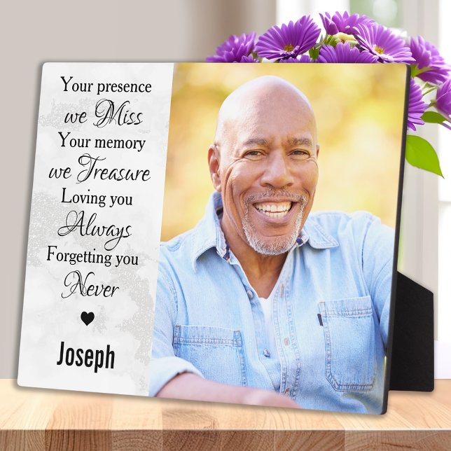 Personalized In Loving Memory Memorial Photo Plaque (Creator Uploaded)