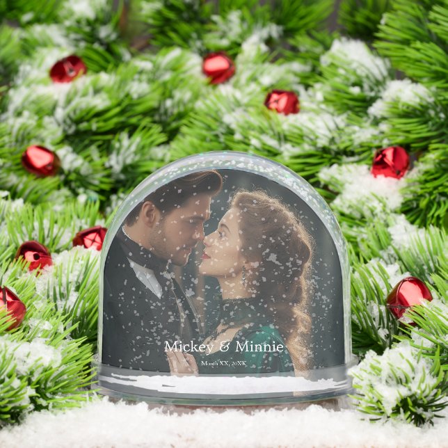 Personalized In Loving Memory Photo Snow Globe (Christmas)
