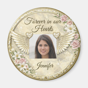 Personalized In Memorial Photo Template Magnet