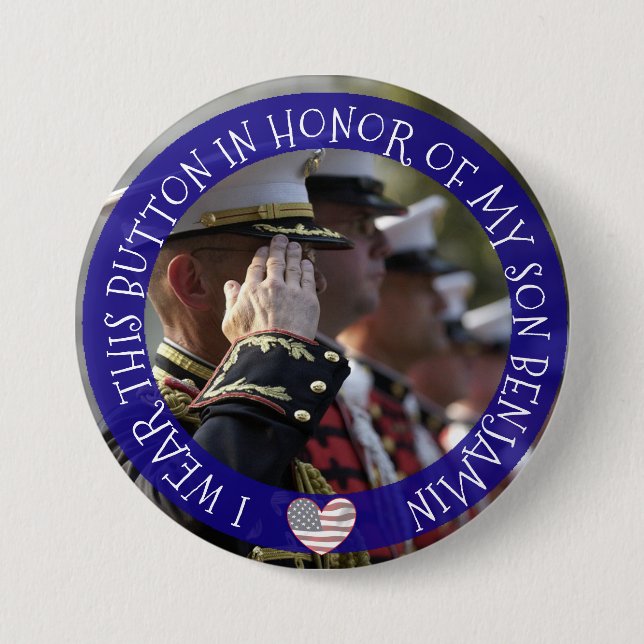 Personalized In memory of my son Button (Front)