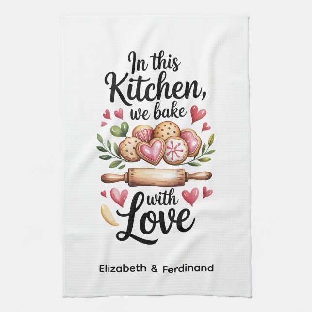 Personalized In this Kitchen we... Towel (Vertical)