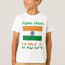 Personalized India Flag Gift Boys