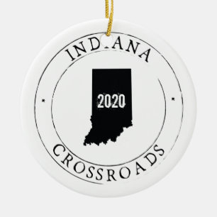 Personalized Indiana Ornament