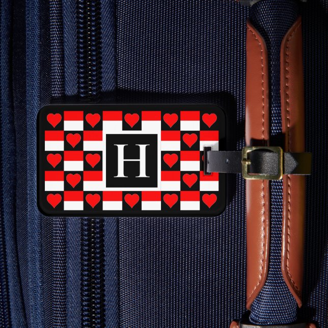 Personalized Indonesian Flag Custom Text Indonesia Luggage Tag (Front Insitu 4)