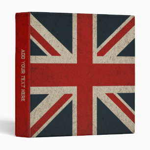 Personalized Industrial Union Jack Binder