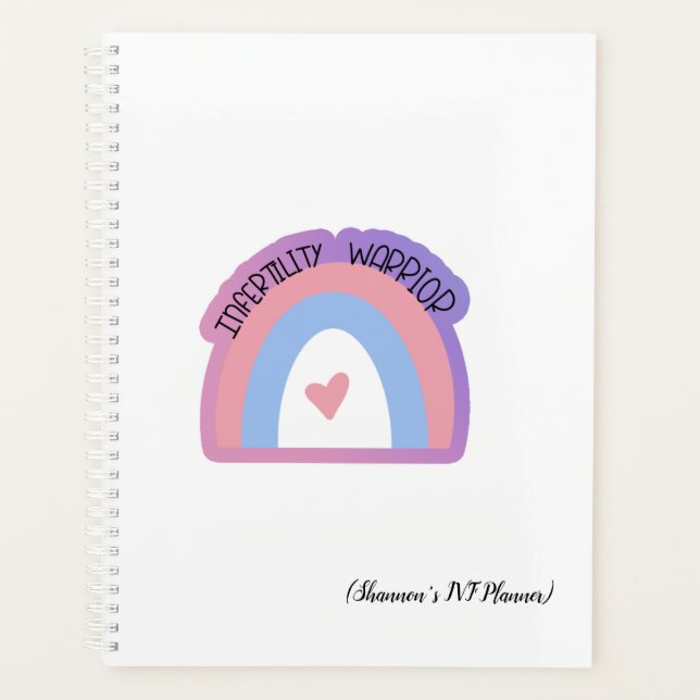Personalized Infertility Warrior IVF Planner (Front)
