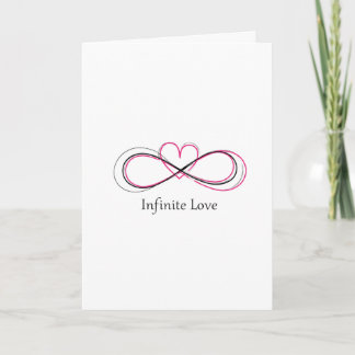 Personalized Infinite Love 1 Valentine Card