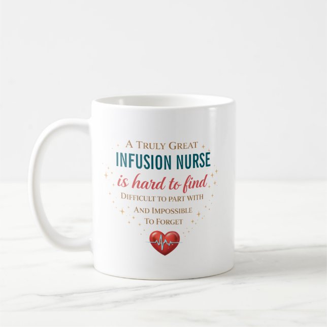 Personalized Infusion Nurse Appreciation Quote Coffee Mug (Left)