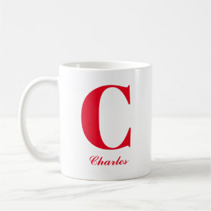 Personalized Initial and Name Mug