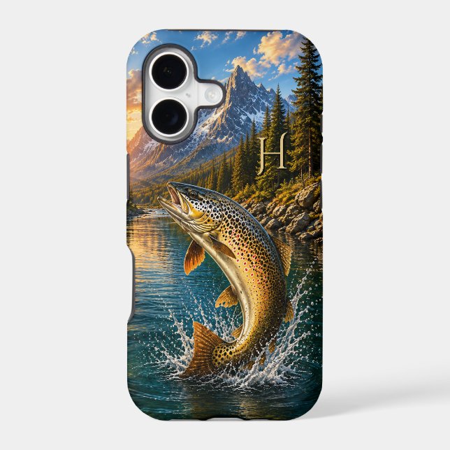 Personalized Initial Brown Trout Fishing (Back)