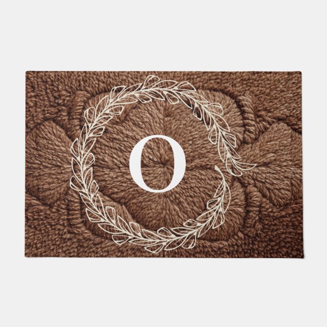  Personalized Initial Doormat (Front)