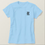 Personalized Initial Embroidered Shirt<br><div class="desc">Initials designs</div>