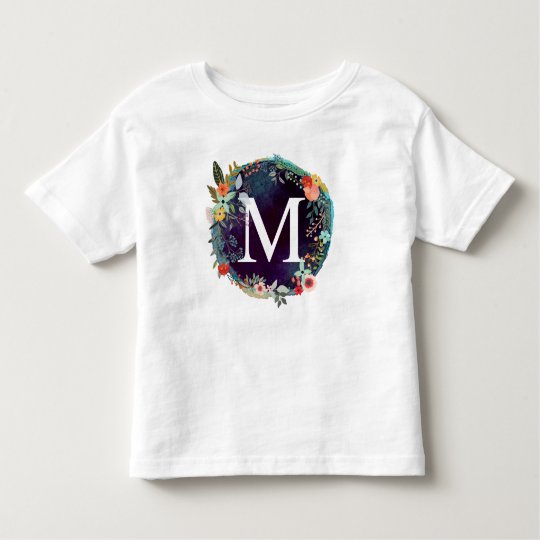 Personalized Initial Letter M Monogram T-Shirt