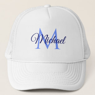 Personalized Initial Letter Name For Him For Her Trucker Hat