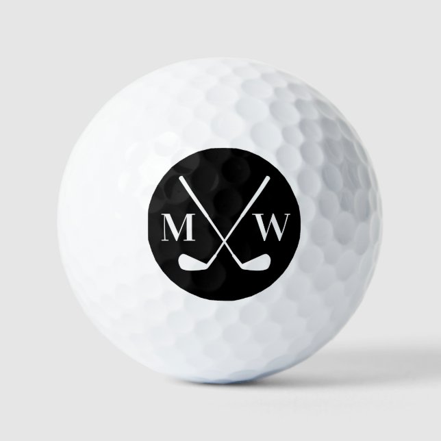 Personalized Initial Monogram Golf Balls (Front)