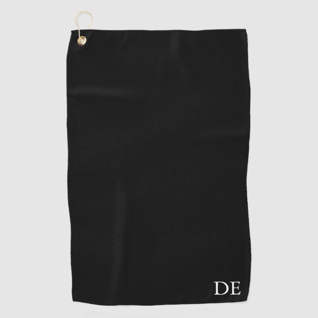 Personalized Initial Monogram Groomsman Gift Golf Towel (Front)