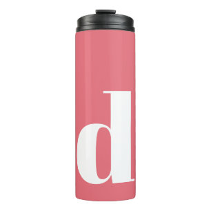 Personalized Initial Monogram Modern Simple Thermal Tumbler