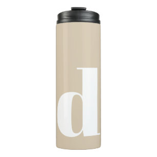 Personalized Initial Monogram Modern Simple Thermal Tumbler