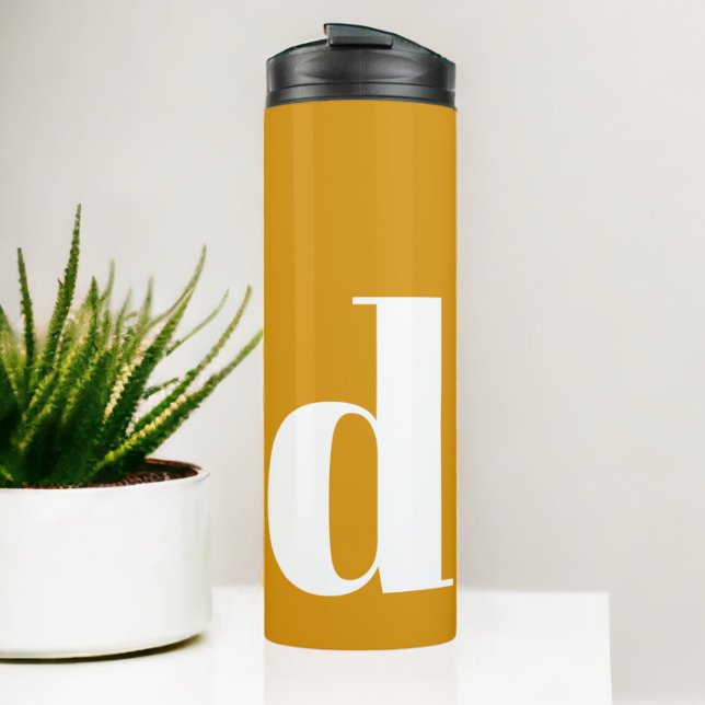 Personalized Initial Monogram Modern Simple Thermal Tumbler (Personalized Initial Monogram Modern Simple Thermal Tumbler from Ricaso. Bold colorful design.)