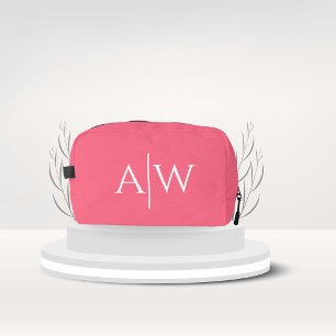Personalized Initial Name Bridesmaid Makeup Bag